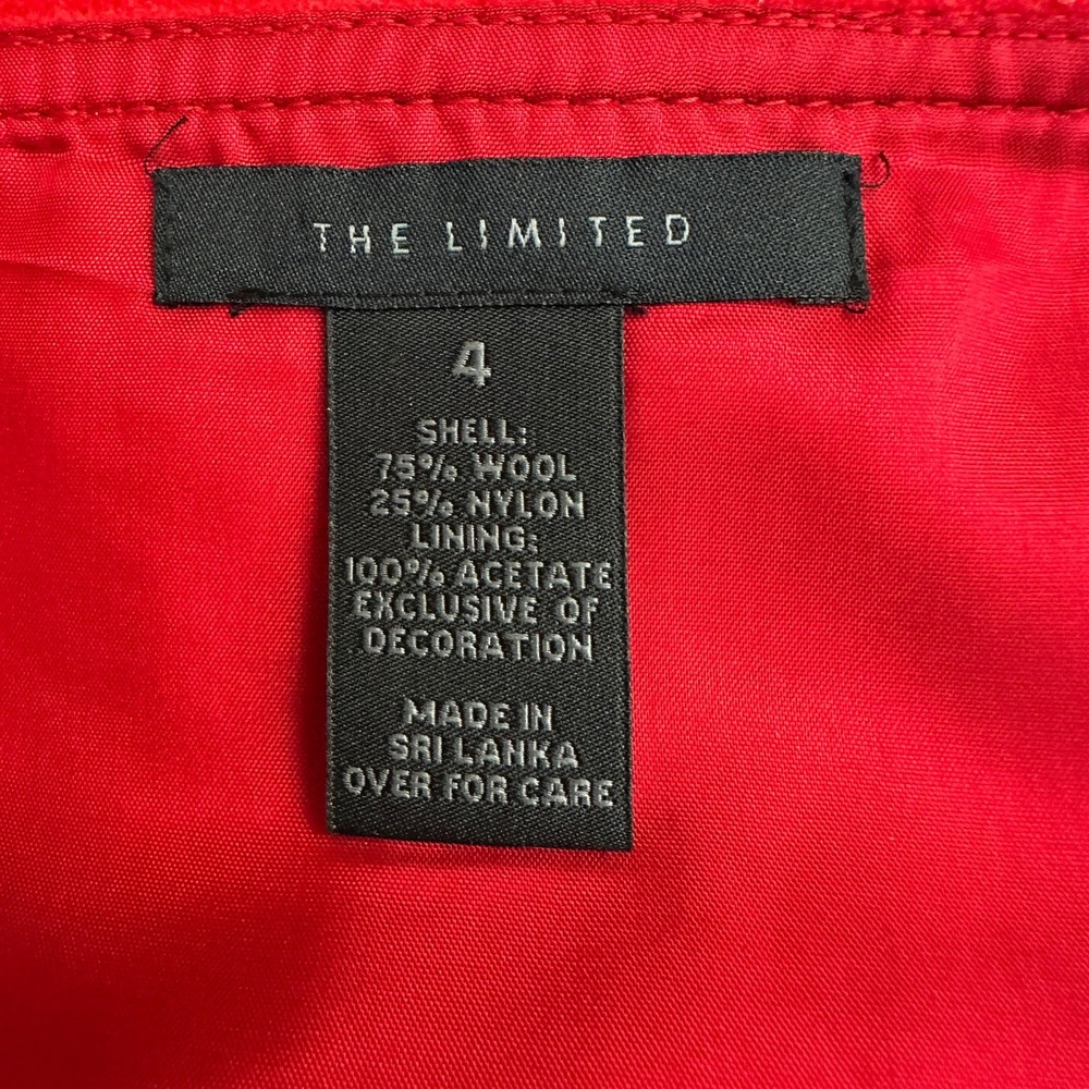 The Limited Womens Preppy Mini Skirt Size 4 Schoolgirl Mod Buckles Bold Red - Picture 3 of 7